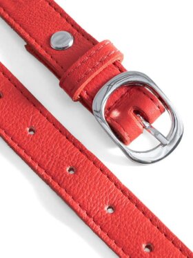DEPECHE - Leather Belt Red