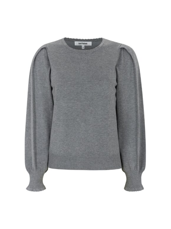 Soft Rebels - SRAnalia Knit, 053 Medium Grey