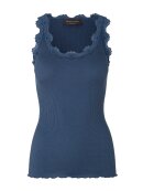 Rosemunde - Silk top lace Denim Blue