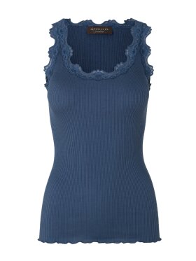 Rosemunde - Silk top lace Denim Blue