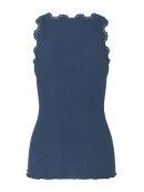 Rosemunde - Silk top lace Denim Blue