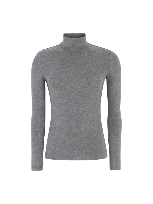 Soft Rebels - SRRoman roll neck medium grey