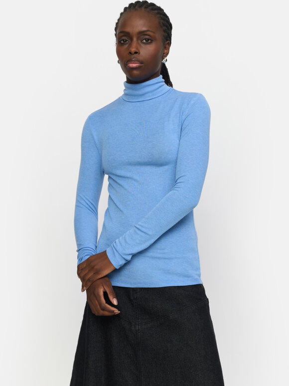 Soft Rebels - SRRoman roll neck Azurine