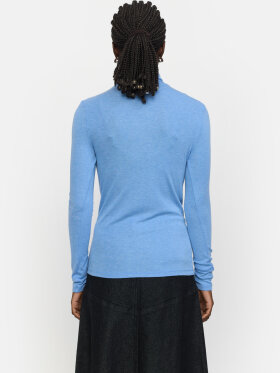 Soft Rebels - SRRoman roll neck Azurine