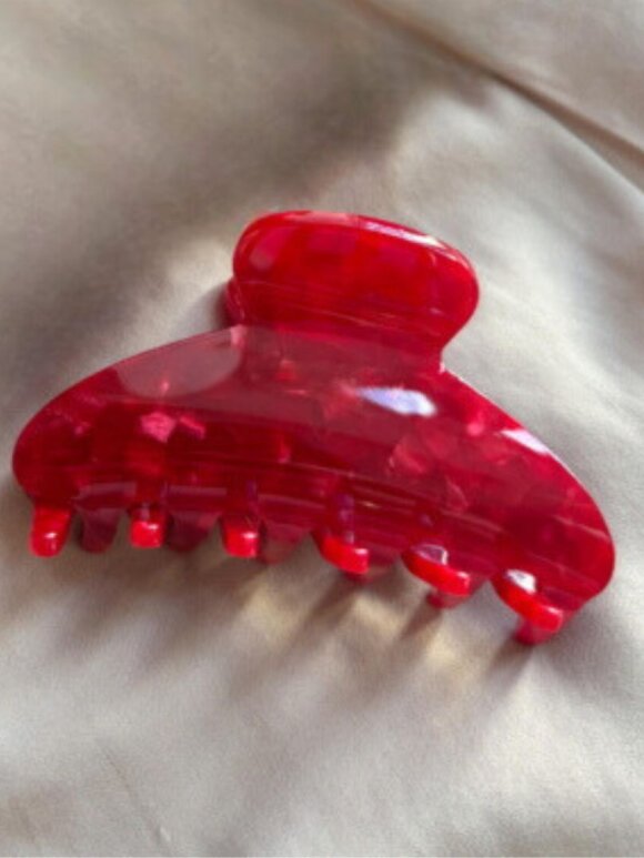 FRK WOLFF - Hair clip red marble