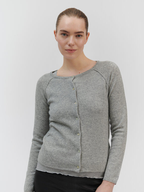 Rosemunde - Wool & Cashmere cardigan grey