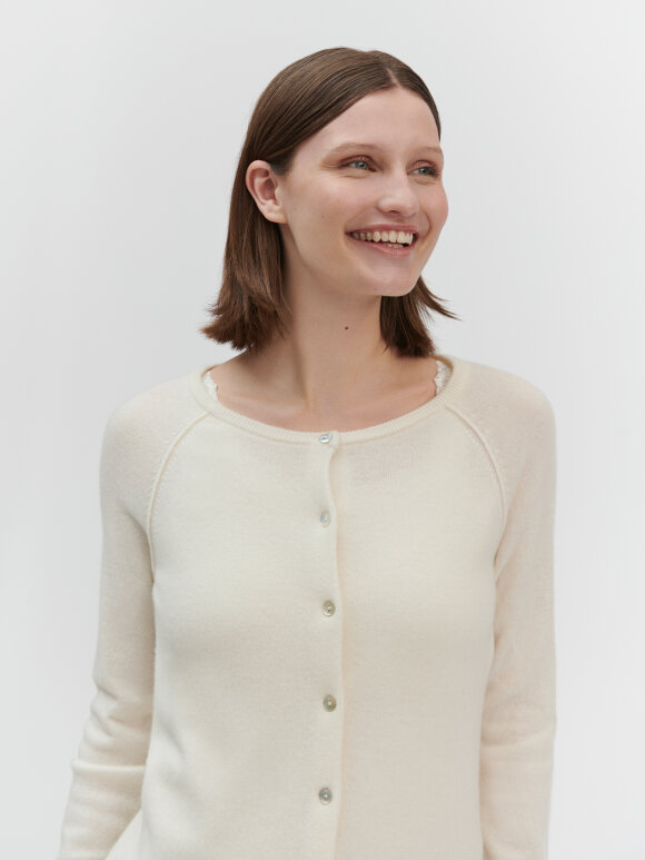 Rosemunde - Wool & cashmere cardigan ivory