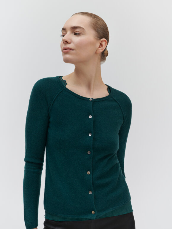 Rosemunde - WOOL & CASHMERE CARDIGAN grøn