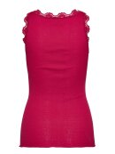 Rosemunde - Silk top lace crimson red