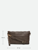 Rosemunde - Clutch taupe/brown gold