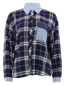 CONTINUE - Alice mix shirt blue check